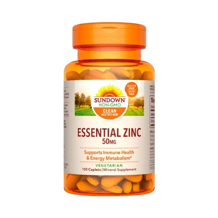 Suplemento Mineral Sundown Essential Zinc 50MG 100 Psulas