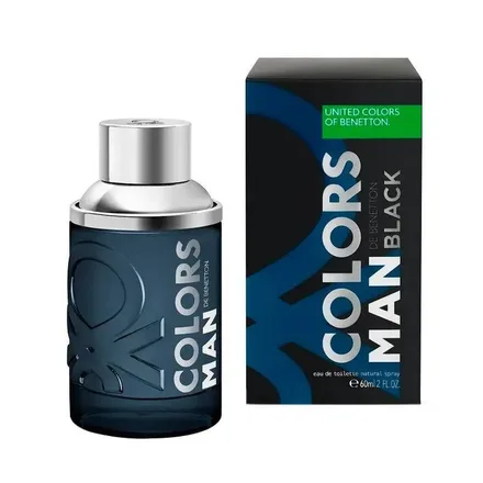 Benetton Colors Black Masculino Eau Toilette 50ml