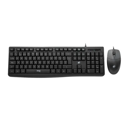 Kit Teclado Acer + Mouse EAK040 WIRED KEYBOARD ESP- Black