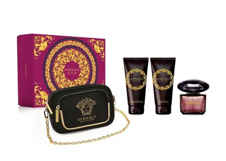 Versace Noir Femenino Plus Body Lotion Shower Gel Necesser 90ml