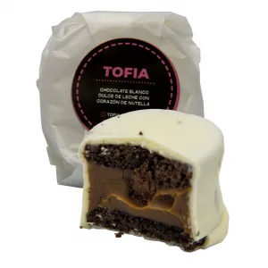 Alfajor Tofia Artesanal Blanco Nutella