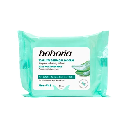 Toallita Desmaquilladora Babaria Triple Accion 25 Piezas