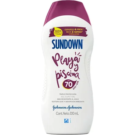 Protetor Solar Sundown Praia Piscina Fps 70 Plus 200ml