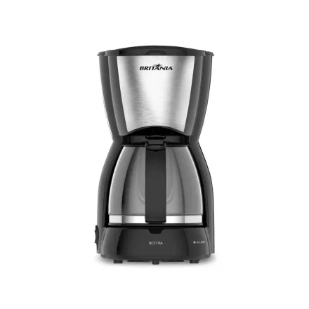 BRITANIA CAFETERA BCF19A INOX TEMP/18TAZAS/220V NEGRO