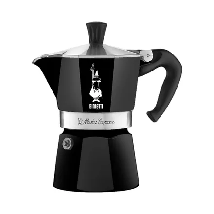 Cafetera Bialetti Moka Express 4951 1 Taza Negro 60ml