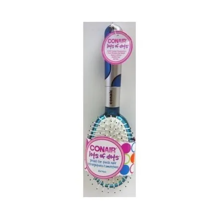 Escova Oval Conair Acolchoada Brush Black 074108873224