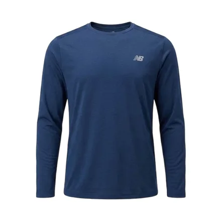 Remera Manga Larga New Balance Mt41225 Nny Sport Essentials Masculino