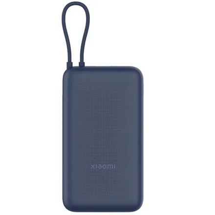 Carregador Portátil Xiaomi Power Bank 20000 mAh 33W USB-A/ USB-C (Cabo Integrado) Azul – BHR8975GL