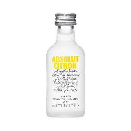 Vodka Absolute Miniatura Citron 50ml