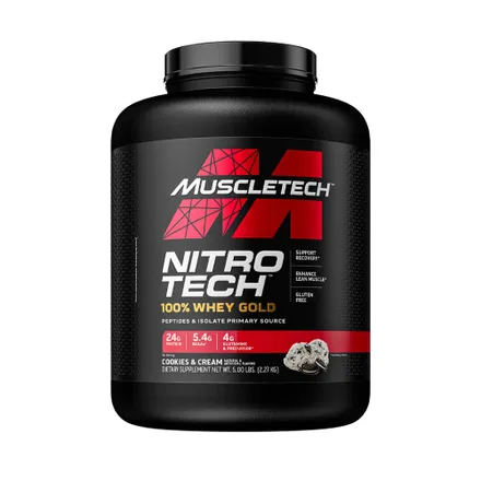 Nitro Tech Muscletech 100 Whey Cookies Lb