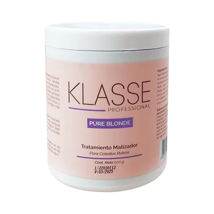 Tratamiento Matizador Klasse Pure Blonde 500 Gr