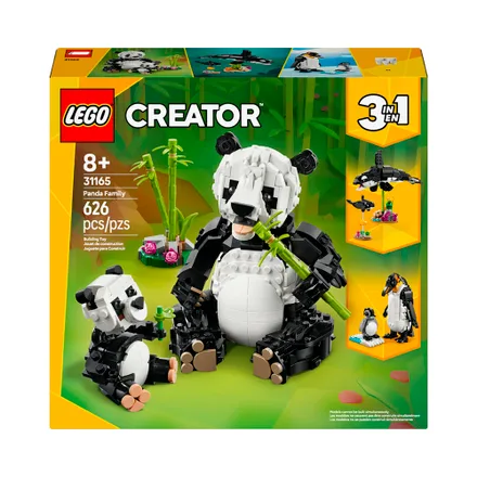 Juguete Construccion Lego Creator Panda Family 3 En 1 626 Piezas