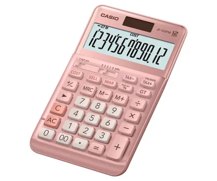 CASIO CALCULADORA JF-120FM PINK