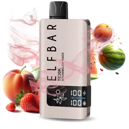 Vape Desechable Elfbar Puffs Con 5 Nicotina Strawmelon Peach