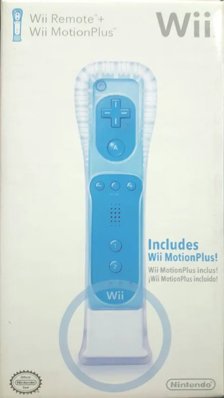 CONTROLE WII REMOTO COM MOTION PLUS AZUL
