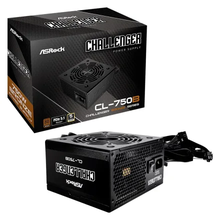 Fonte Asrock Challenger Cl 750B Atx 80 Plus