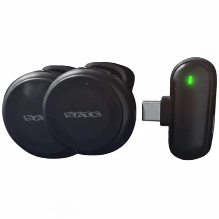 Microfono Inalambrico Satellite A-MK206 TIPO C+LIGHTNING - Negro