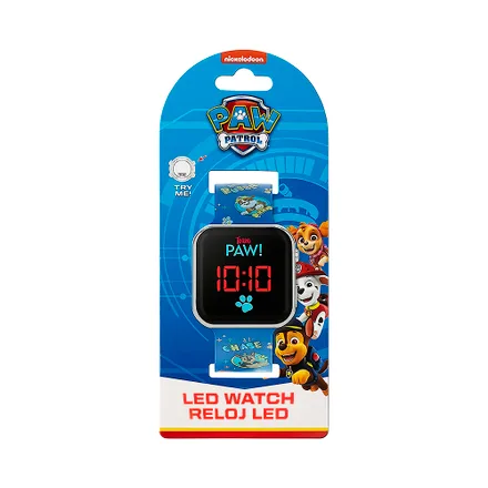 Reloj Digital Led Paw Patrol Paw4354 Azul