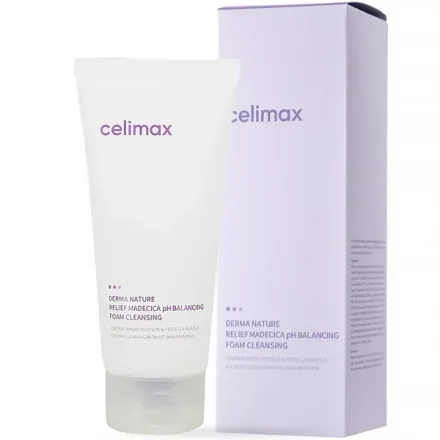 Limpador Facial Celimax Derma Nature Relief Madecica Ph Balancing Foam 150ml