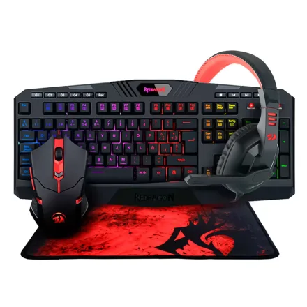 Gamer Redragon Essentials Teclado Mouse M601 H120 Mousepad P001 S101 Ba 2
