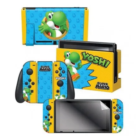 Adesivo Nintendo Switch Super Mario Yoshi Skin 3 Adesivos