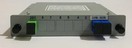 Splitter 1 2 20 80 Mm Sc Upc Fbt Modulo Pdo