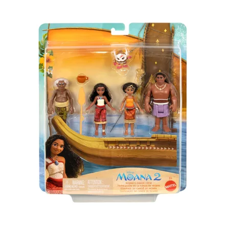 Set Juego Disney Tripulacion La Canoa Moana Mattel Jbt 53