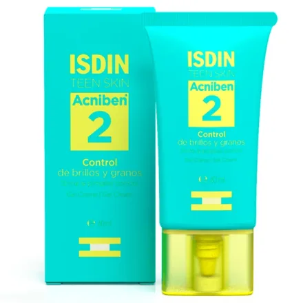 Creme Facial Hidratante Isdin Acniben 2 Shine Pimples Control 40ml