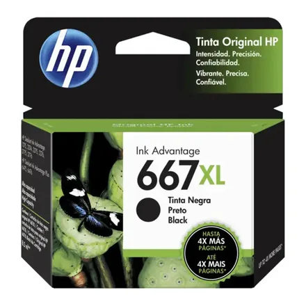 Cartucho HP 667XL Preto – 3YM81AL