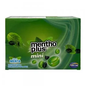 BALA ARCOR MINI MENTHOPLUS MENTA CAIXA 20X20G