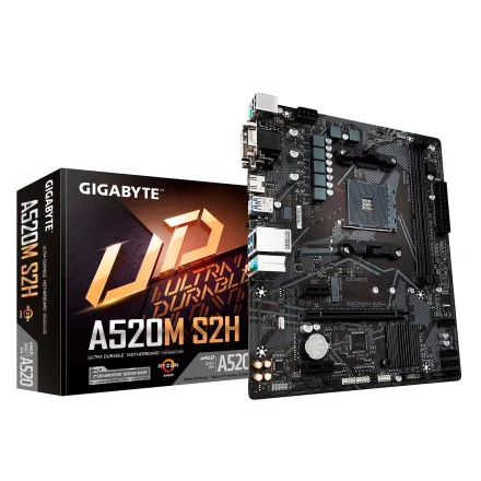 Placa Mae Gigabyte DS3H Ac Ddr 4 Socket AM4 Chipset A520 Atx