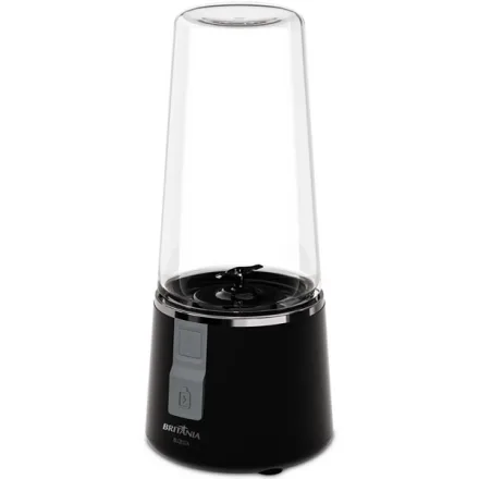 Mini Liquidificador Portátil Britania BLQE02A Recarregável - Preto
