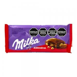 Barra Chocolate Milka Amendoas Enteiras 155g