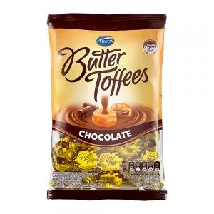 Bala Arcor Butter Toffees Recheada Chocolate Pacote 822g