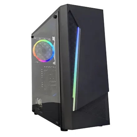 Gabinete Gamer Satellite Rgb Con 1 Coolers Atx