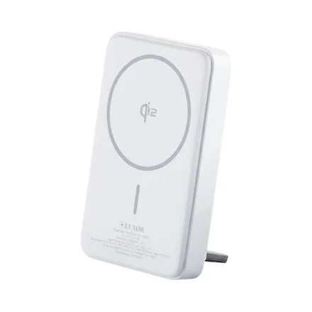 Cargador Portátil Magnético Luxor Lx 03144 W 10000 Mah Blanco