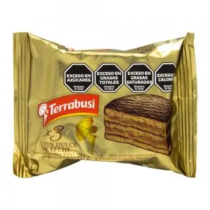 Alfajor Terrabusi Triplo Recheado Doce Leite 70g