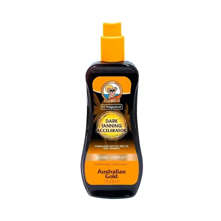 Bronceador Australian Gold Dark Tanning Accelerator Spray Gel 237ml