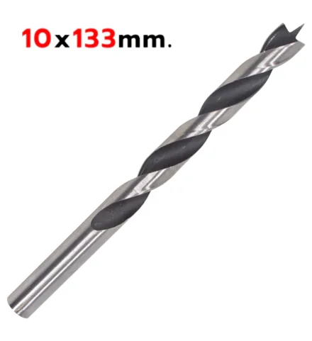Maq Furadeira Taladro Broca Aco 10 Madeira Cfa 133mm