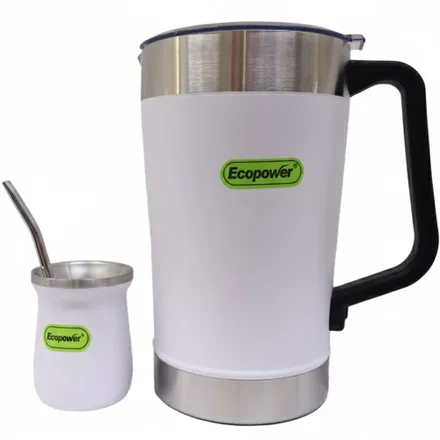 Jarra Ecopower Ep G126 Con Guampa Blanco 1900ml