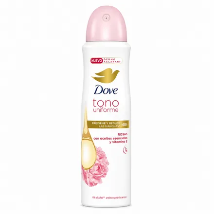 Dove Desodorante Tono Uniforme Rosas 150ml