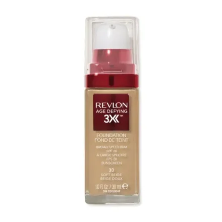 Revlon Base Maquillaje Age Defying 3X 30 Soft Beige 30ml