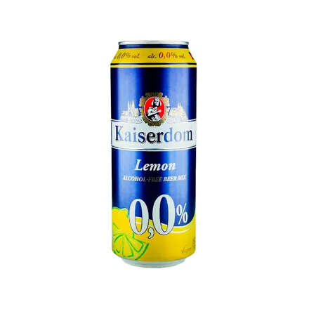 Cerveza Kaiserdom Limon Sin Alcohol Lata 500ml