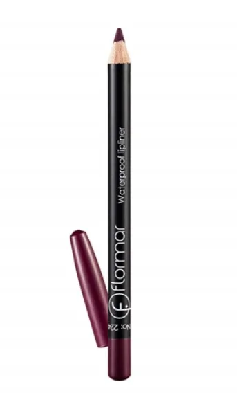 Waterproof Lipliner 224 Lapiz Labial Bordo Prueba