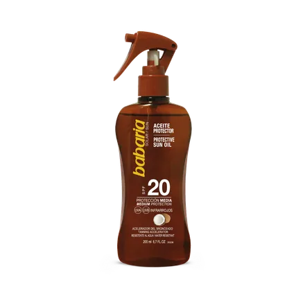 Babaria Solar Aceite Seco Spf 20 Spray 200ml