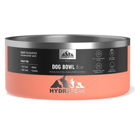 Comedouro Cachorro Hydrapeak Hp Bowl 8 Peach Pessego 2L