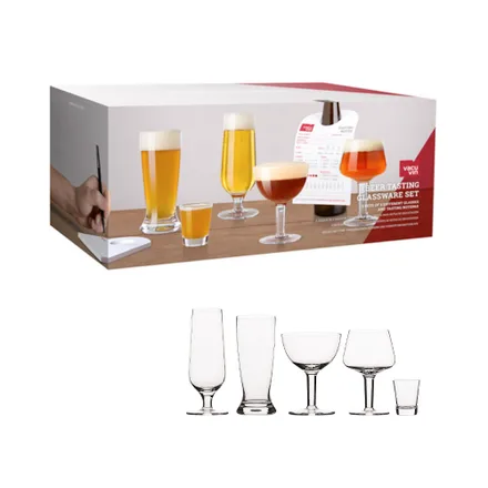 Set Copas Vacuvin Beer Tasting 11 Piezas