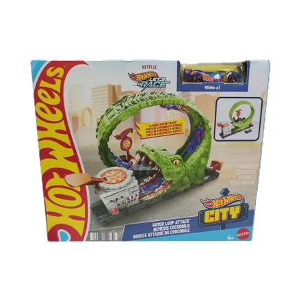Pista Juego Mattel Hot Wheels City Gator Loop Attack Hkx 39