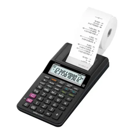 Casio Calculadora Hr 8RC Bk Con Bobina Pila