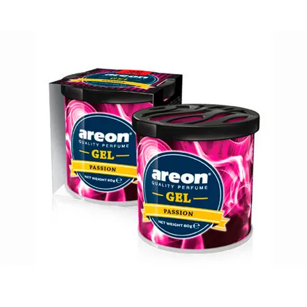 Ambientador Auto Areon Gel Lata Passion 80 Gr